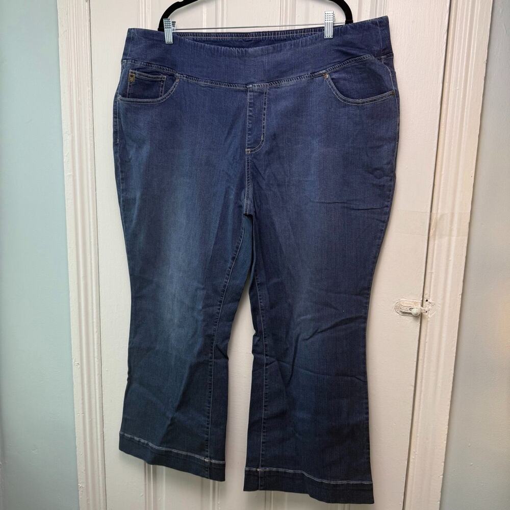 Kim Gravel Pull-On Bootcut Jeans TripleLuxe Stretch Denim 28W Petite NWOT